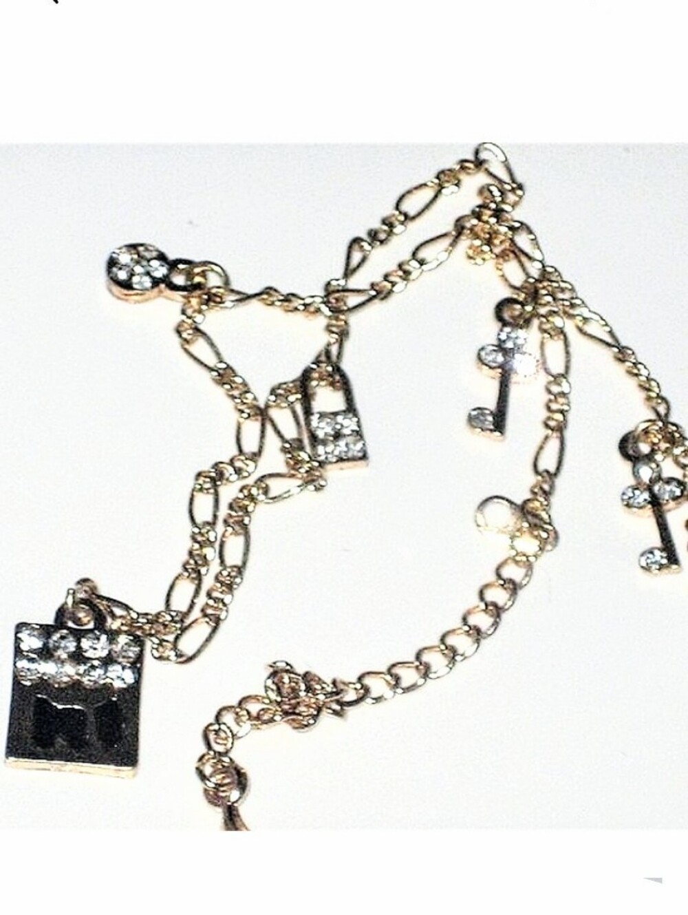 Anklet Scottish Terrier Dog theme Lock & Key Ankle Bracelet